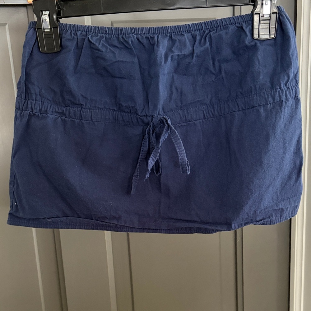 Edikted Dark Blue strapless top